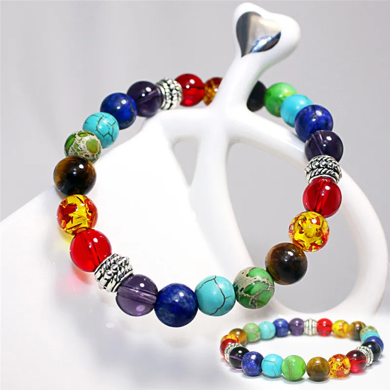 

0.8cm Adjustable Black Lava Healing Balance Beads Men/Women Reiki Buddha Prayer Natural Stone Yoga Bracelet