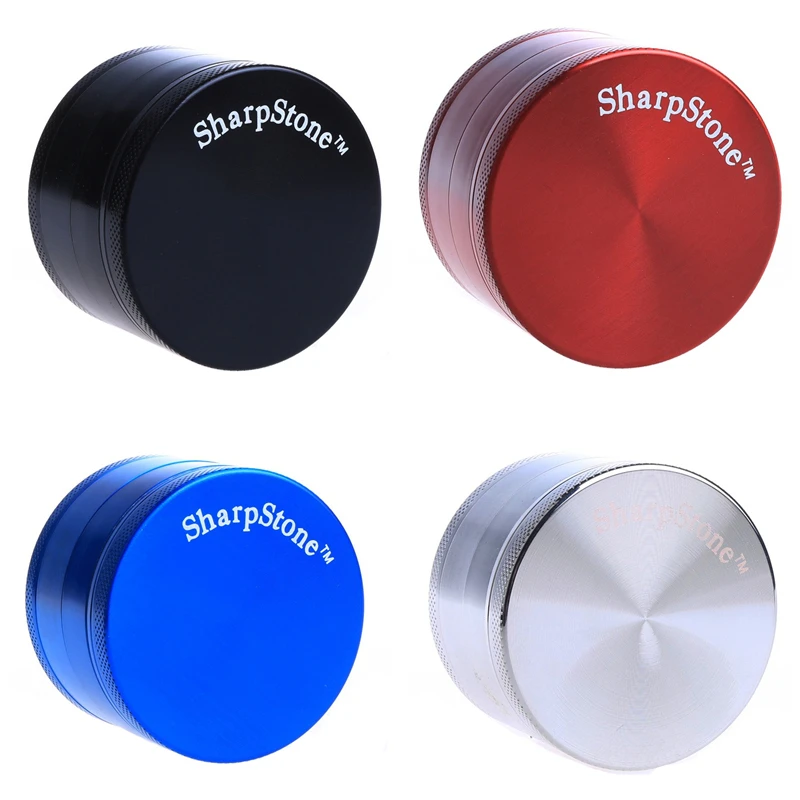 

Smoking Dogo Zinc Alloy 4 Piece Sharp Stone Grinders Herb Grinder Sharp Ston Diameter 63mm Height 43mm