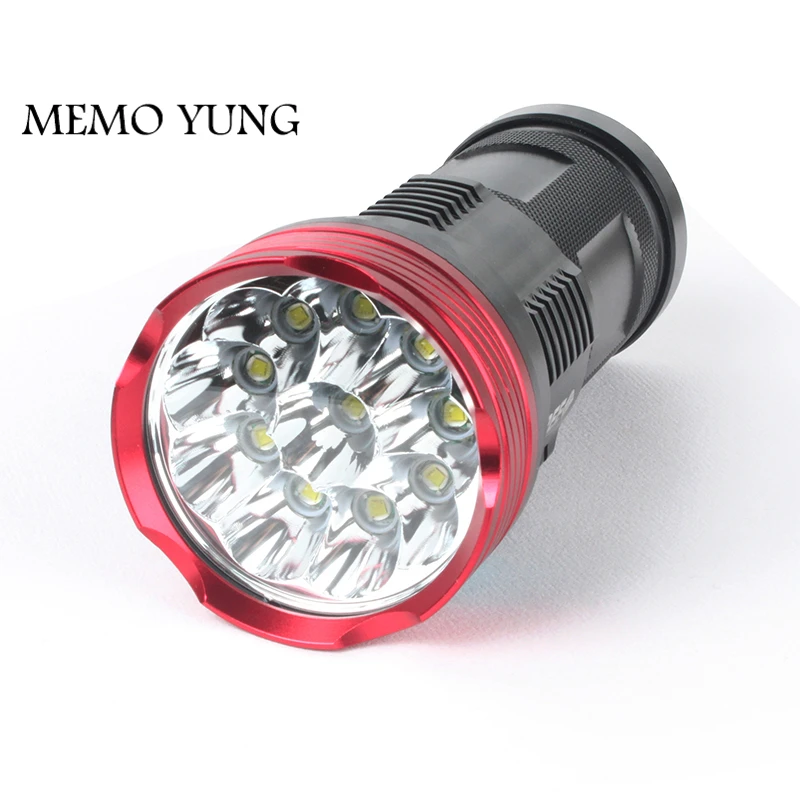 32000LM SKYRAY 12 x CREE XM-L T6 LED Flashlight Torch 4 x 18650 Hunting Lamp