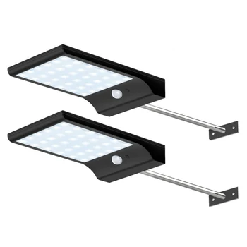 

Adjustable 48 LEDs Solar Light Color with Controller Three Modes Waterproof Lamp Lights for Outdoor Garden Wall