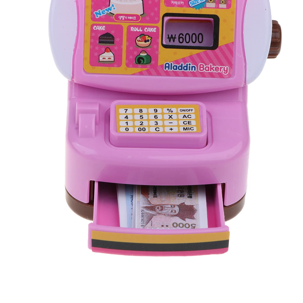 Low price Simulation sweet Cake Store Cash Register Playset toys for Children's Pretend Play Toy Birthday Gift