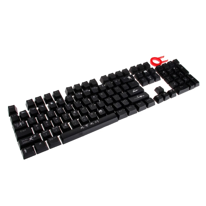 RGB 104 Keycaps подсветка PLAYERUNKNOWNS BATTLEGROUNDS ANSI Keycaps для PUBG