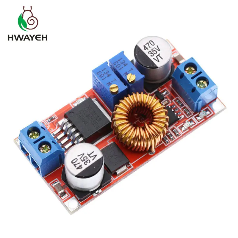 

1pcs 5A DC to DC CC CV Lithium Battery Step down Charging Board Led Power Converter Lithium Charger Step Down Module hong