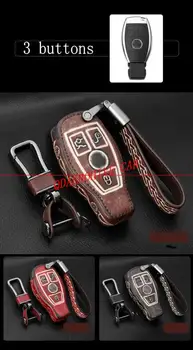 本革車の自動車リモート車のキーシェルケーステスラモデルs 3用カーアクセサリー