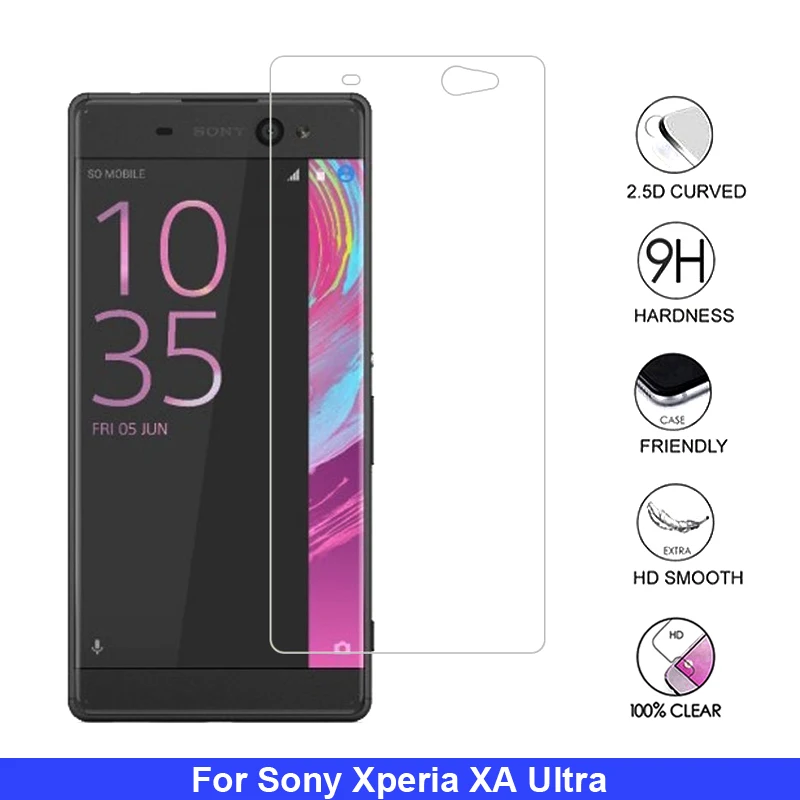 2 шт Закаленное стекло пленка для Sony Xperia XA ультра 2.5HD Защитная экрана C6 F3212 F3216 6 0