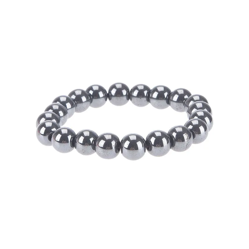 Fashion Weight Loss Health Care Luxury Slimming Product Round Black Stone Magnetic Therapy Bracelet