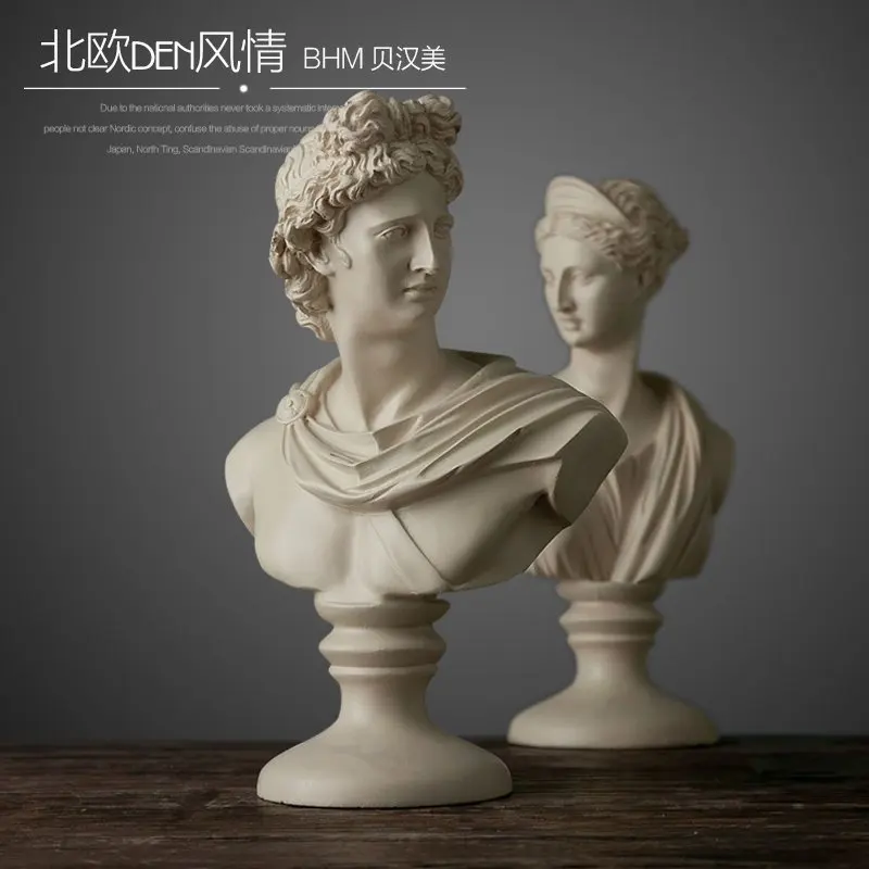 

Creative resin abstract David Character avatar figurines vintage Venus statue home decor office crafts room decoration objects