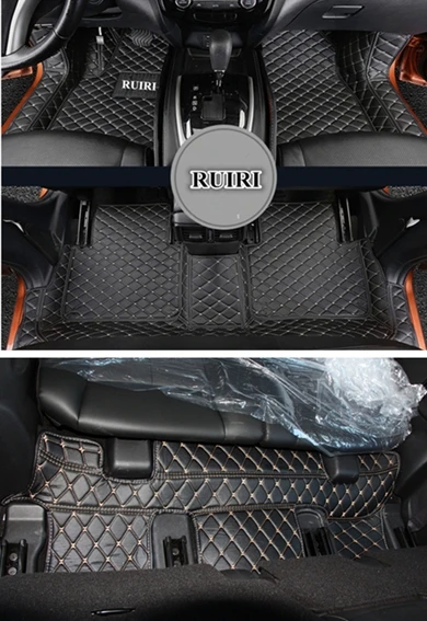 Высоко Качественные маты! Пользовательские полный комплект автомобильные коврики для Nissan X-trail T32 7 мест- Водонепроницаемые ковры для Xtrail