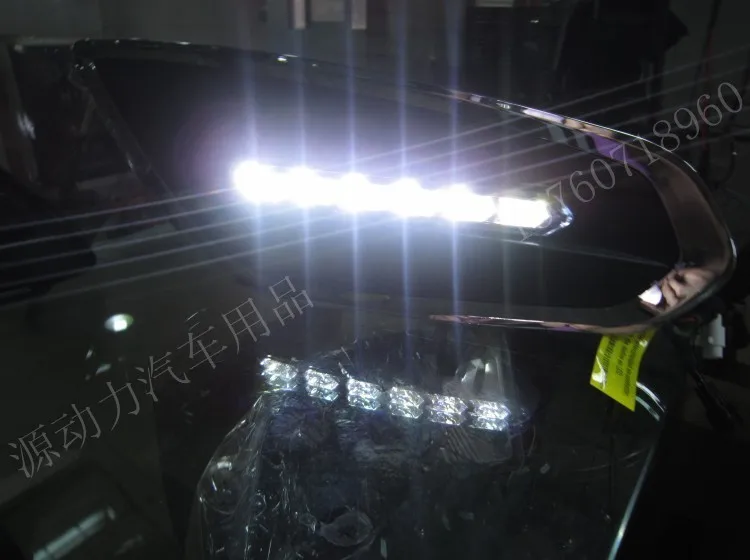 Светодиодный дневной ходовой светильник DRL для Volvo S60 2011-13 с тусклым и выключенным управлением+ сертификация ЕС, высокое качество