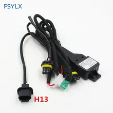 FSYLX автомобиль H13 9004 9007 H4 Hi/Lo луч Реле Жгут проводов ксенон 9007 H4 HID фары преобразования HID ксенон реле Провода Кабели