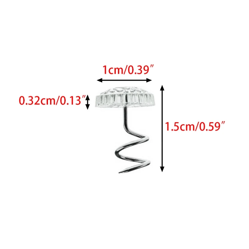 Прозрачные спиральные шпильки фиксатор крепеж для обивки Slipcover постельное белье диван набор матрас простыня одеяла