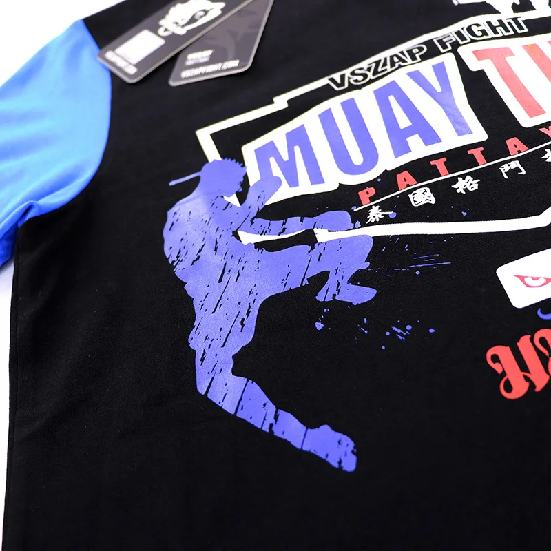 Boxing Jerseys Fight MMA T-Shirt Gym Fitness Sport Muay Thai Cotton Comfortable