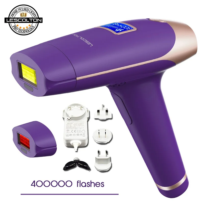 

Original Lescolton 2in1 IPL depiladora Laser Hair Removal LCD Display Permanent Bikini body Armpit face rechargeable depilador