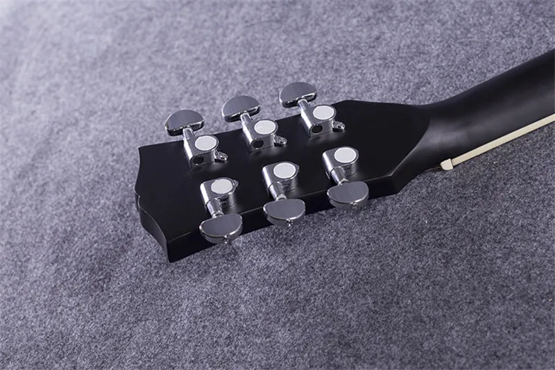 41-42 новая 41-дюймовая матовая краска черный цвет акустическая гитара с грифом из палисандра гитара ra с тюнером струны с жестким корпусом