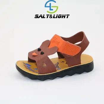 

JUSTSL Hot sale 2016 summer new casual beach shoes for boys lovely kids cartoon pattern non-slip hollow breathable sandals