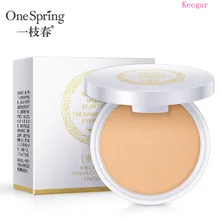 Один пружинный прессованный минеральный порошок компактный палитра пудры для лица Косметика макияж длительный осветление отбеливание контуринг