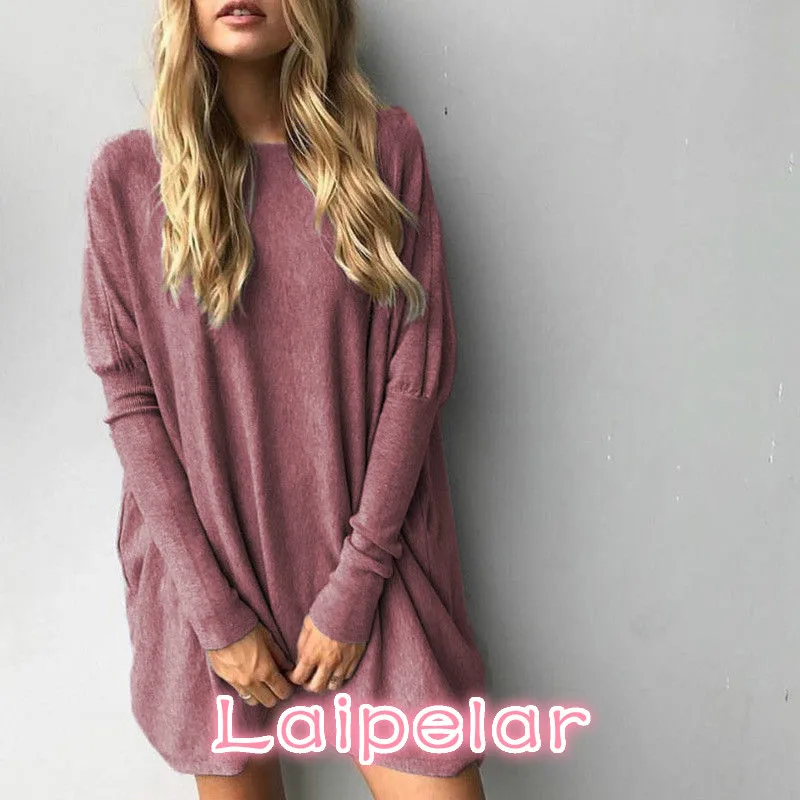 

Sweater Tops Women 2018 Autumn Winter Long Sleeve Plus Size Pullovers Elegant Women Loose Female Sweater Clothing