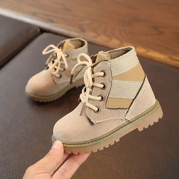 

Baby Boys Girls Martin Boots Winter Autumn Fashion Boys Winter Shoes For Kids Girls Snow Boots Infant Leather Shoes TX407