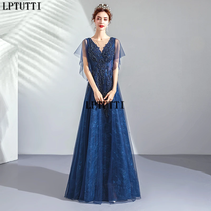 

LPTUTTI Beading Embroidery Plus Size New For Women Elegant Date Ceremony Party Prom Gown Formal Gala Luxury Long Evening Dresses