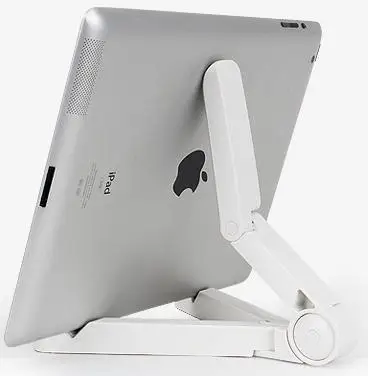 Складной держатель кронштейн стойка для планшета для samsung, для iPad 2/3/4 Air 5 6 Mini 1 2 3 4 Подставка для планшета держатель - Цвет: White