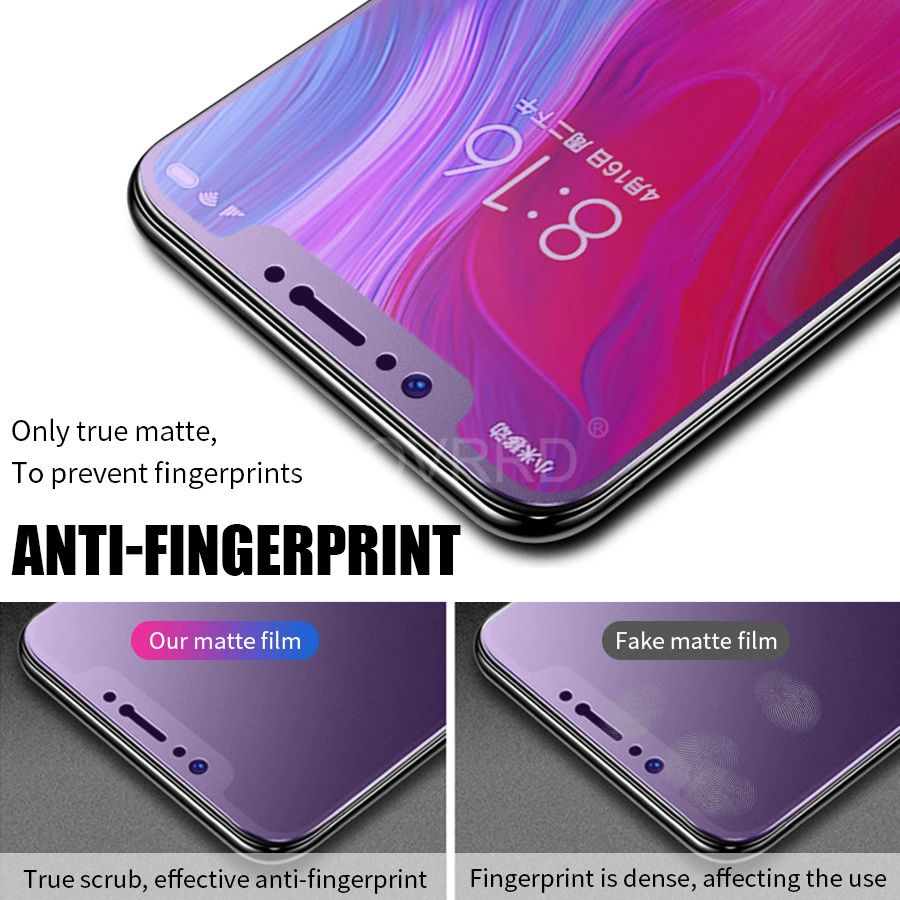 Анти синий Ультрафиолетовый матовый экран протектор для Xiaomi Mi 8 Lite Pro 9 SE PocoPhone F1 A2