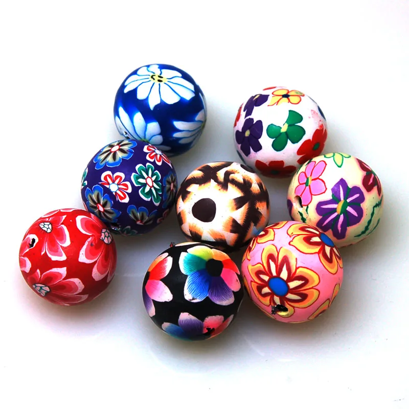 High Quality Handmade Polymer Clay 10mm Round Spacer Fimo Beads