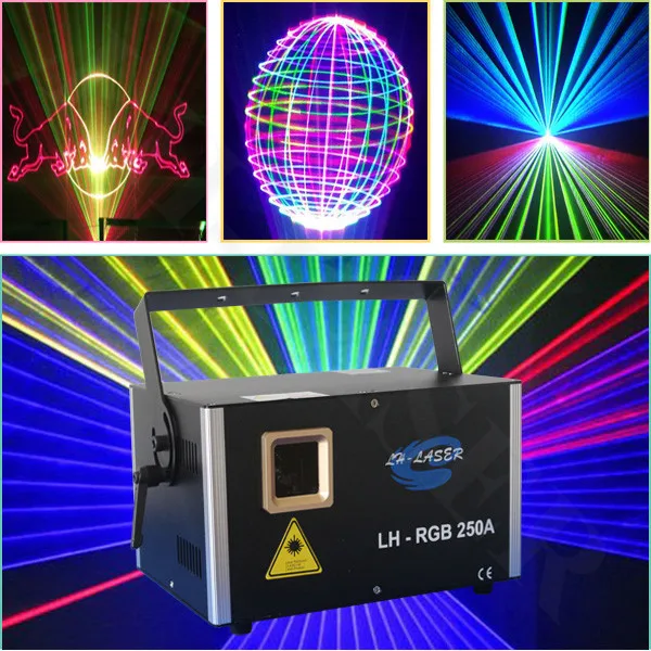 

ILDA+Network Multi color lighting Animation RGB 3w Laser Show stage christmas laser disco light