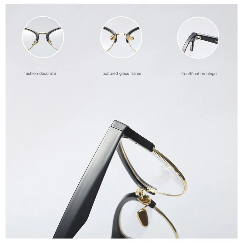 Women Cat Eye Browline Optical Eyeglasses Prescription Acetate Rim Spectacles for Big Rim Glasses Frame Fashion Styles 97653