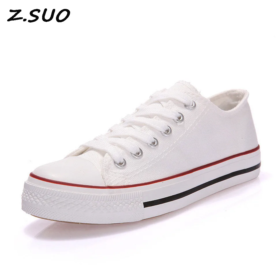 2017 Hot Female Canvas Shoes Low To Help Shallow Mouth Light Breathable Ladies Pure Color Flat