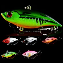 1pcs VIB Fishing Lures 6.5cm-2.6″ Hard Fishing Bait 11g-0.39oz 3d eyes fishing tackle Crankbaits