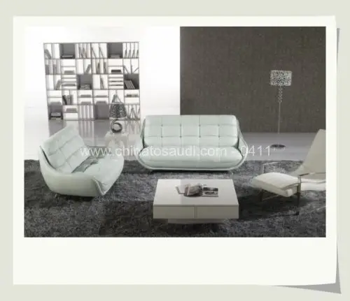 Европейский кожаный диван белого цвета | Мебель