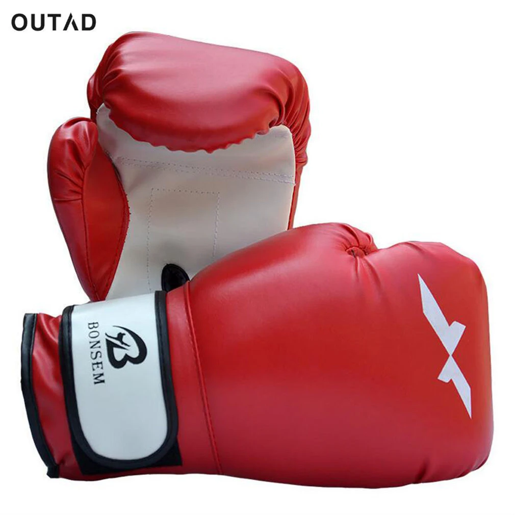 1 Pair Sparring Training Boxing Gloves Heavy Bag Boxing Mitts Sanda Karate Sandbag Taekwondo Fighting Hand Protector Gloves