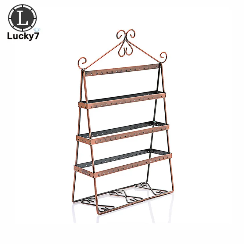 

112-hole Vintage Earring Holder Stud Earrings Double-sided Iron Display Stand Jewelry Earring Storage Rack Earring Organizer