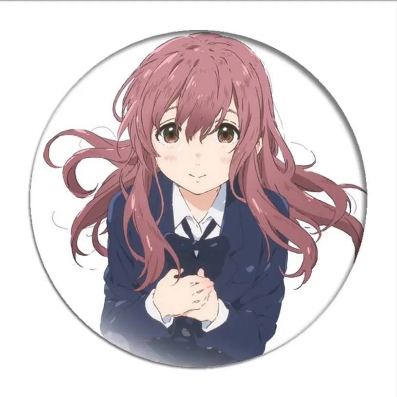 1pcs Koe No Katachi Cosplay Badge ishida shouya Brooch Pins Shouko Nishimiya Collection Badges for Backpacks Clothes pretty woman costume Cosplay Costumes