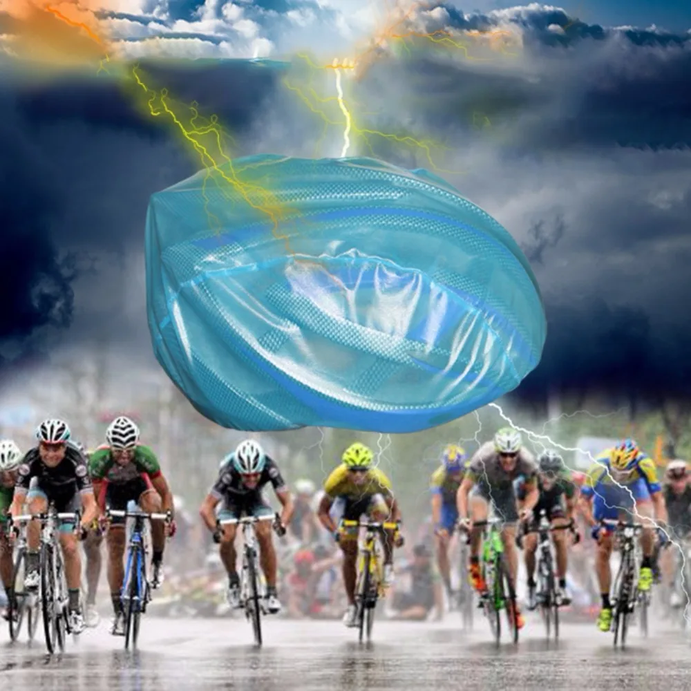 

1pc Windproof Dust-proof Rain Cover MTB Road Bike Bicycle Cycling Cycle Ultra-light Helmet Covers For Bicycle New