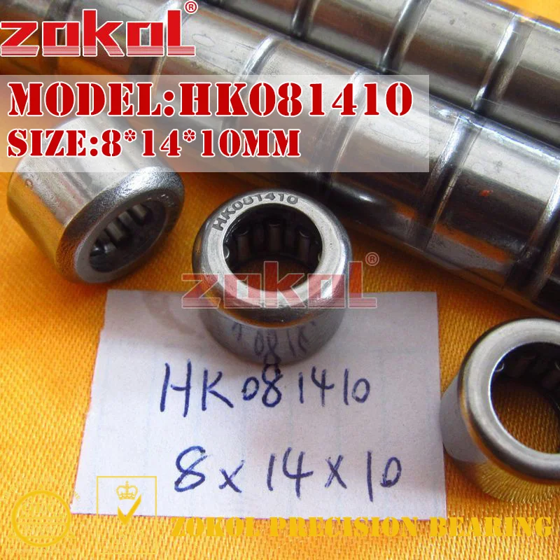 

10Pcs/Lot HK081410/081412 Needle Roller Bearings 8*14*10/12MM ZOKOL