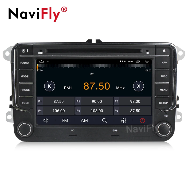 2din Android 8,1 2+ 16G Автомобильный dvd-плеер для Volkswagen VW golf passat b6 B7 Touran polo Tiguan seat skoda octavia gps AM RDS