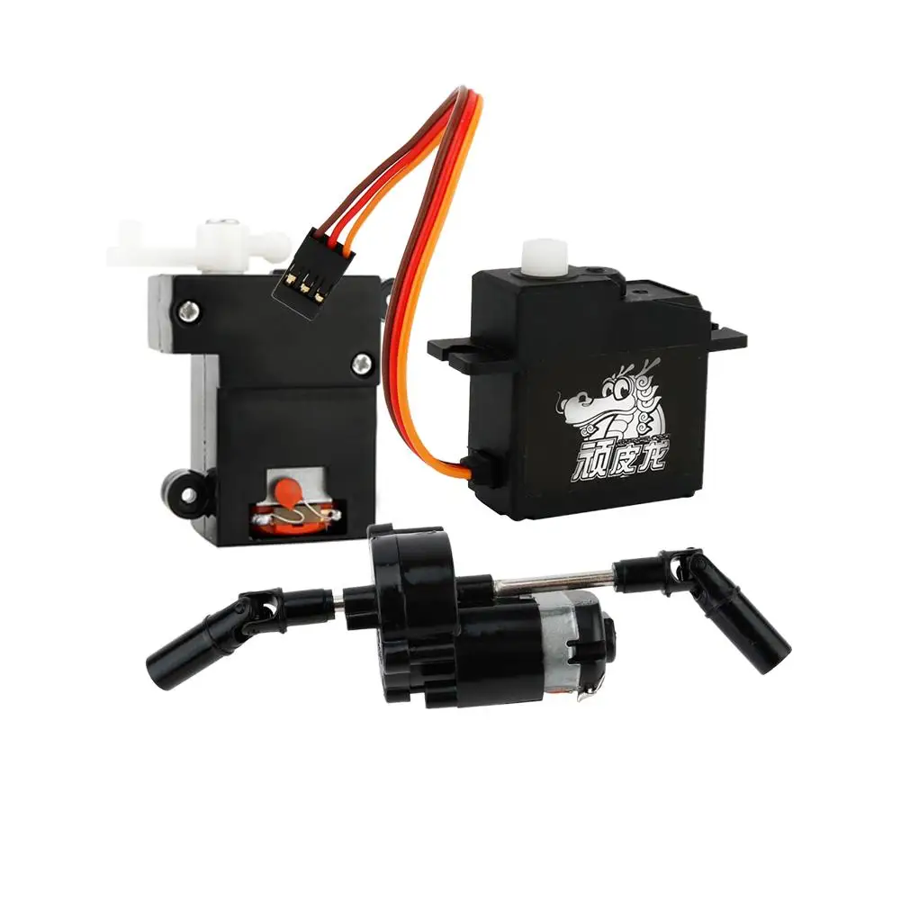 

WPL Truck GAZ Two Vehicle Models Motor Accessories Power Gear Box Steering Gear Box Servo ABS Material In Stock