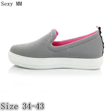 Обувь без шнуровки Для женщин оксфорды обувь, хлопковая ткань лоферы на плоской подошве; женские повседневные туфли на плоской подошве Первоклассное качество, Большие размеры 34-43