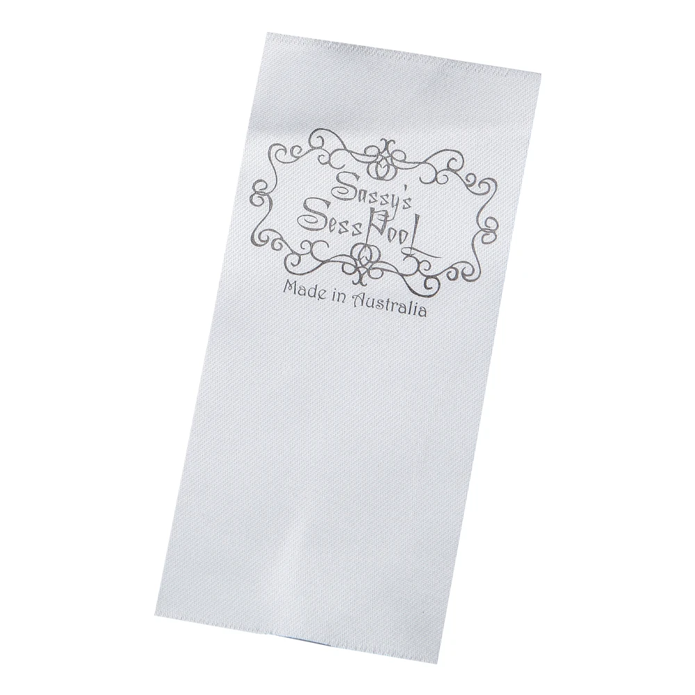 

Care instruction labels for clothes customized washable instruction text garment tags satin ribbon printed clothing wash label