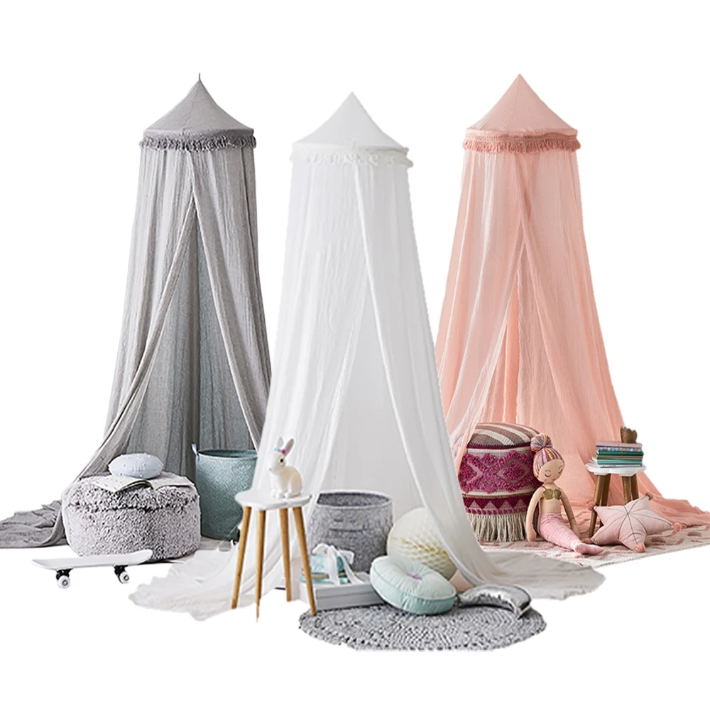 

New Princess Baby Breathable Mosquito Crib Netting Net Lace Bed Canopy Bedding Dome Tent Curtain Size 50x240cm