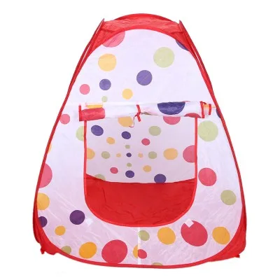 Baby Kids Play Tents Portable Foldable Pop Up Tunnel Basketball Game Tent Children Cubby Outdoor Sports Play House Hut Toys Tent - Цвет: Розовый