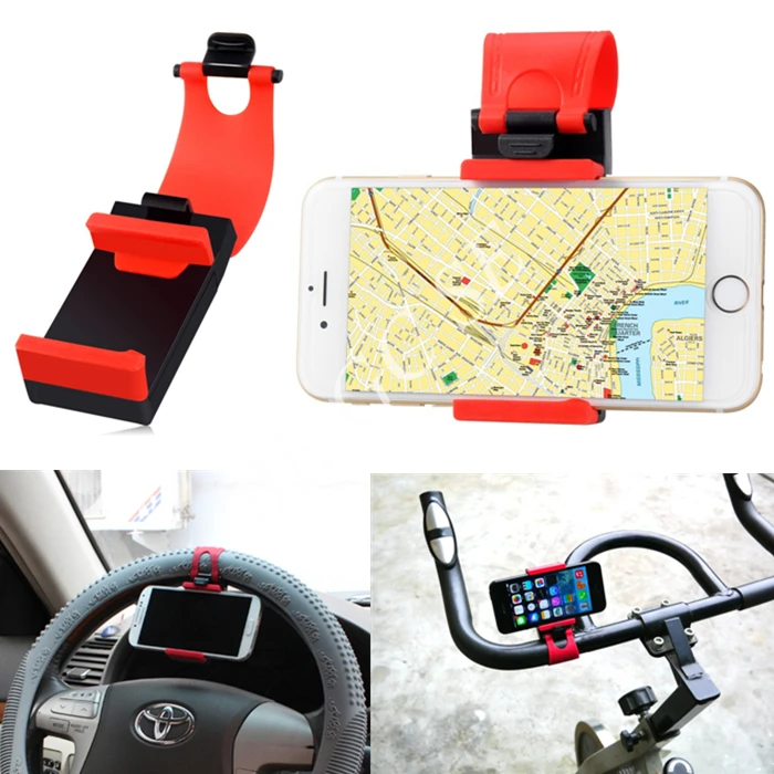Multifunction Car steering wheel Bicycle phone holder cell phone GPS