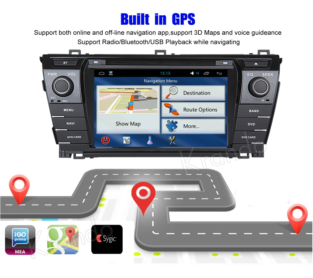 Excellent Krando 7" Android 8.0 car navigation multimedia system for toyota corolla 2014+ audio radio gps dvd player WIFI 3G DAB+ 2 Excellent Krando 7" Android 8.0 car navigation multimedia system for toyota corolla 2014+ audio radio gps dvd player WIFI 3G DAB+ 2