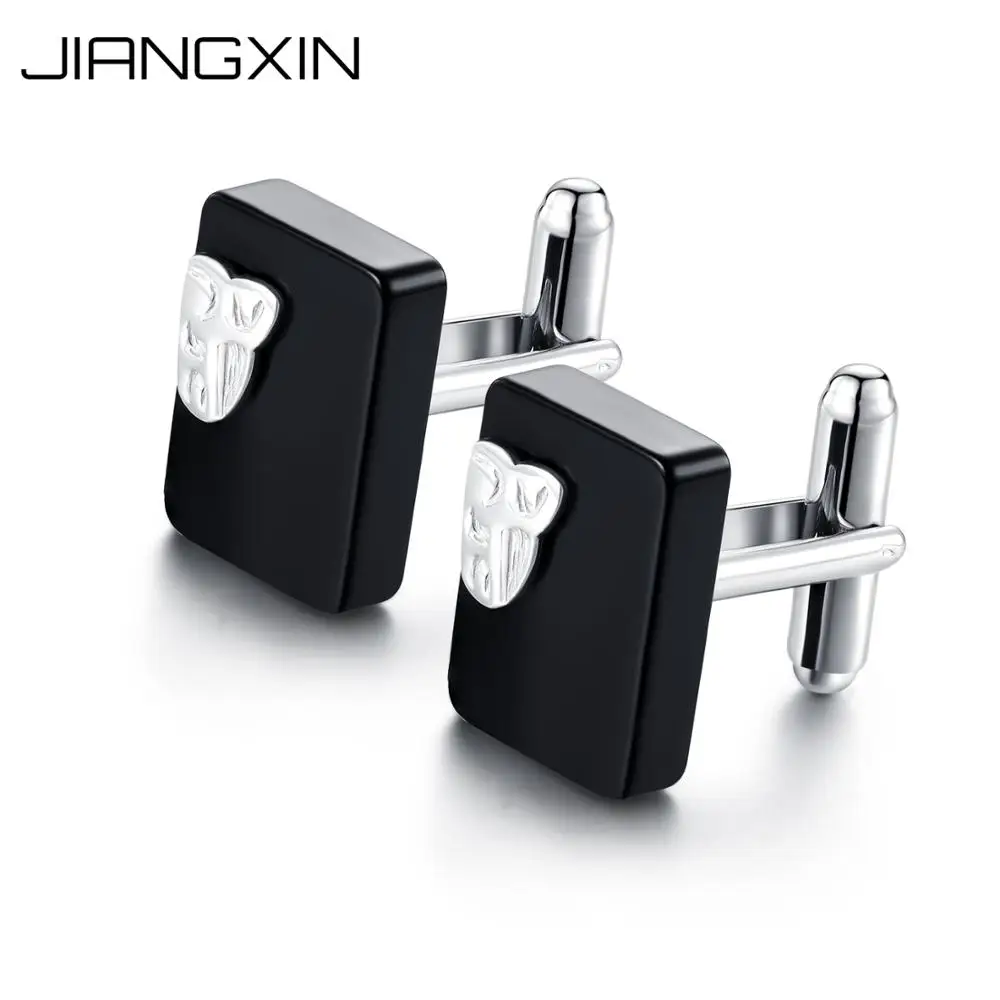 Jiangxin Men S 925 Sterling Silver Black Gemstone Cufflinks Vintage Jiangxin Men S 925 Sterling Silver Black Gemstone Cufflinks Vintage Business Fine Jewelry Nice Gift Husband Father Bridegroom In Hair Brooches