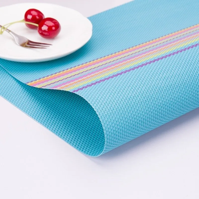 4 дополнительных цвета радуга Настольный коврик для Декор для дома из ПВХ коврик бар коврики кухонные аксессуары