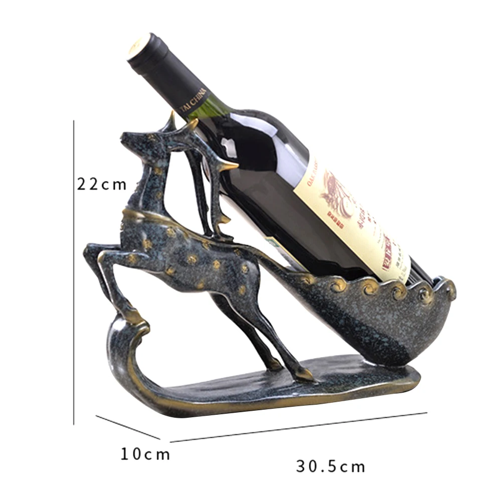 Deer Wine Rack Gold Color