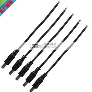 

200pairs 5.5x2.1mm DC Power Male + Female Plug Connector 15CM Wire Cable for CCTV LED Strip Moudle Lighting