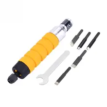 Электрическая гравировальная стамеска для работы с деревом резной нож ручной инструмент с 5 Лезвия для резьбы и 1 гаечный ключ