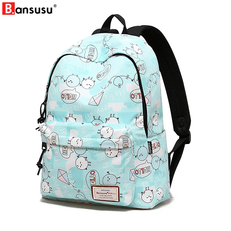

Cartoon Printing Packag Harajuku Waterproof Women Backpacks Fresh School Bag Teenager Girl Preppy Travel Daily Back Pack Bags